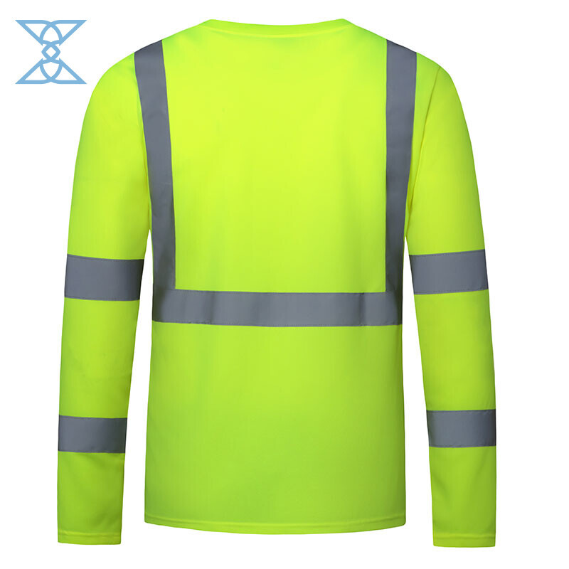 Hi-Visibility Long Sleeve Shirt with Reflective Tape Feature