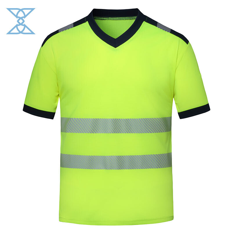 Reflective Safety Shirts Construction Work Class 2 Shirt - High Visibility & Comfort