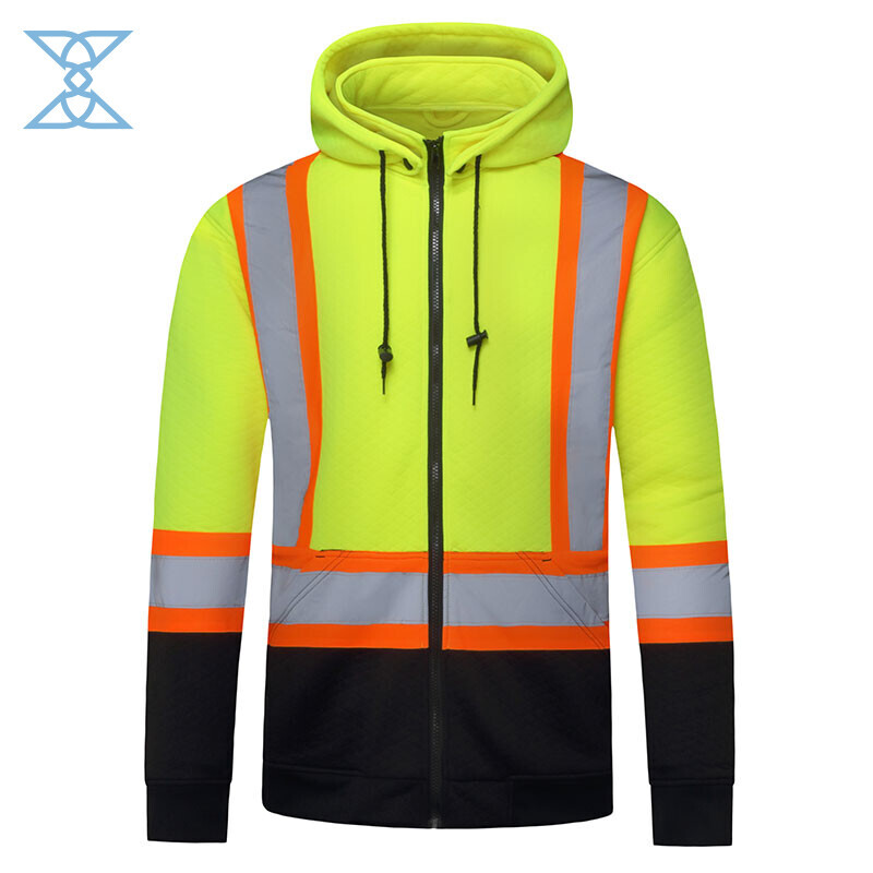 High Visibility Reflection Safety Hoodies Jacket - 360° Reflective Workwear