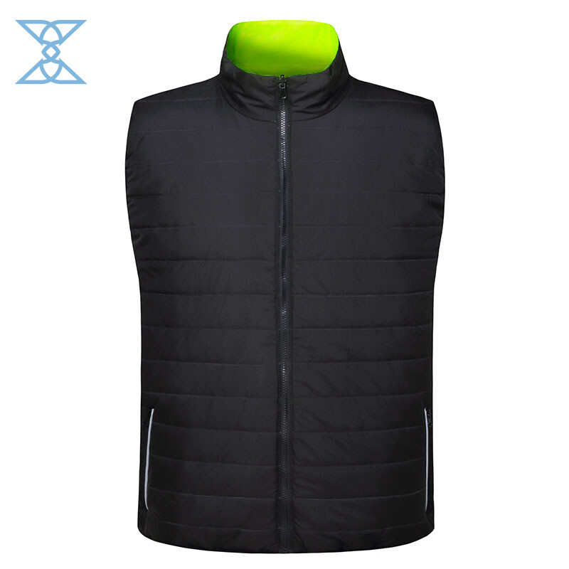 High-Visibility Reflective Safety Vest with Zipper Closure for Workwear