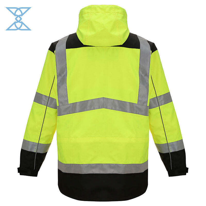 High Visibility Workwear Waterproof Reflective Safety Jacket