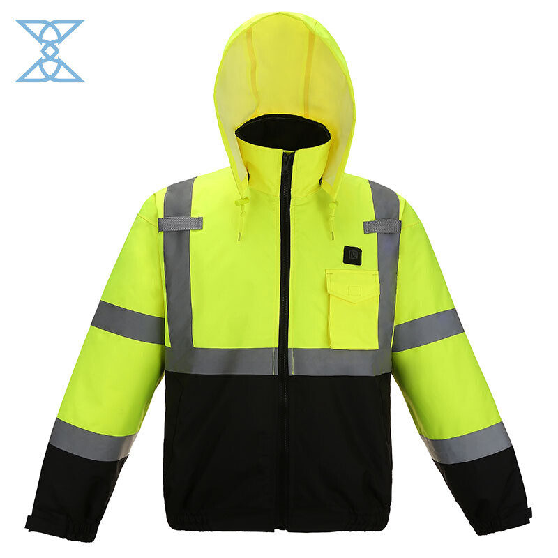 High Visibility Windproof Two-tone Reflective Safety Jacket