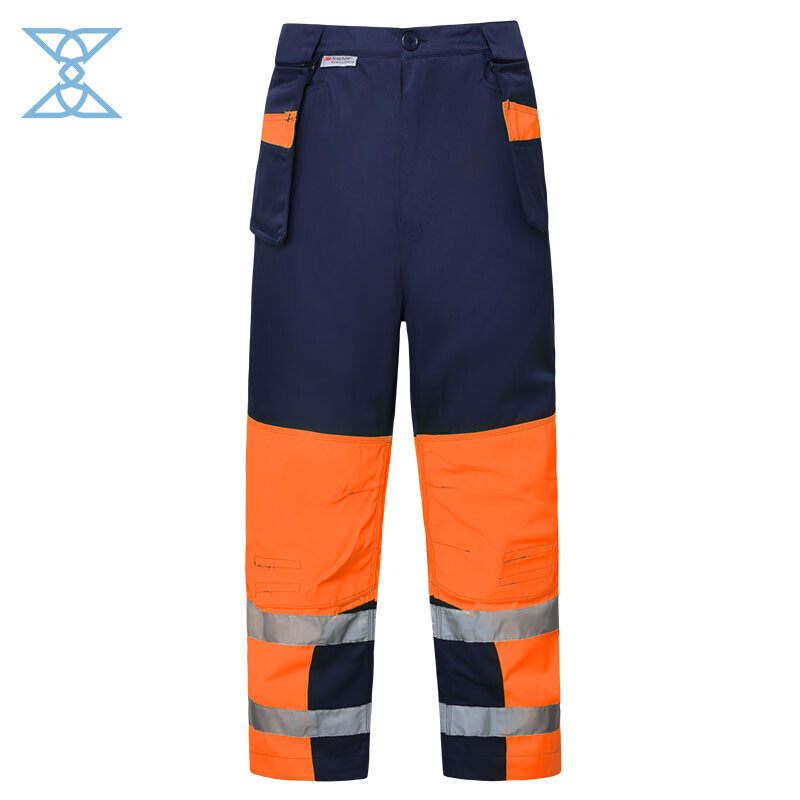 High-Visibility Reflective Safety Work Pants with Multi-Functional Pockets