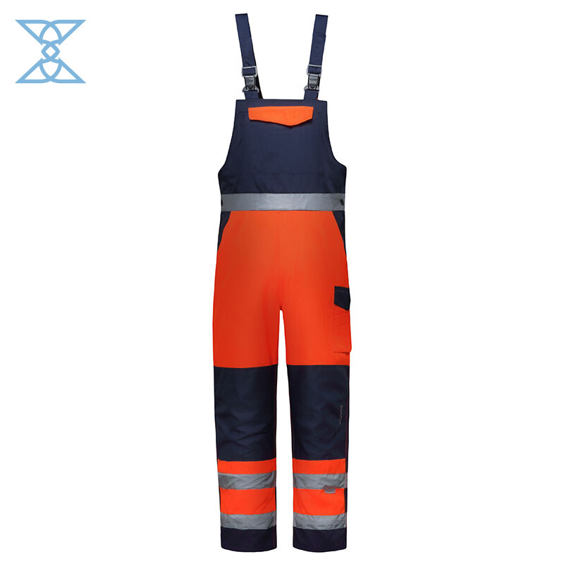Dual-Tone Safety Overalls with Multi-Functional Pockets and Certified Protection
