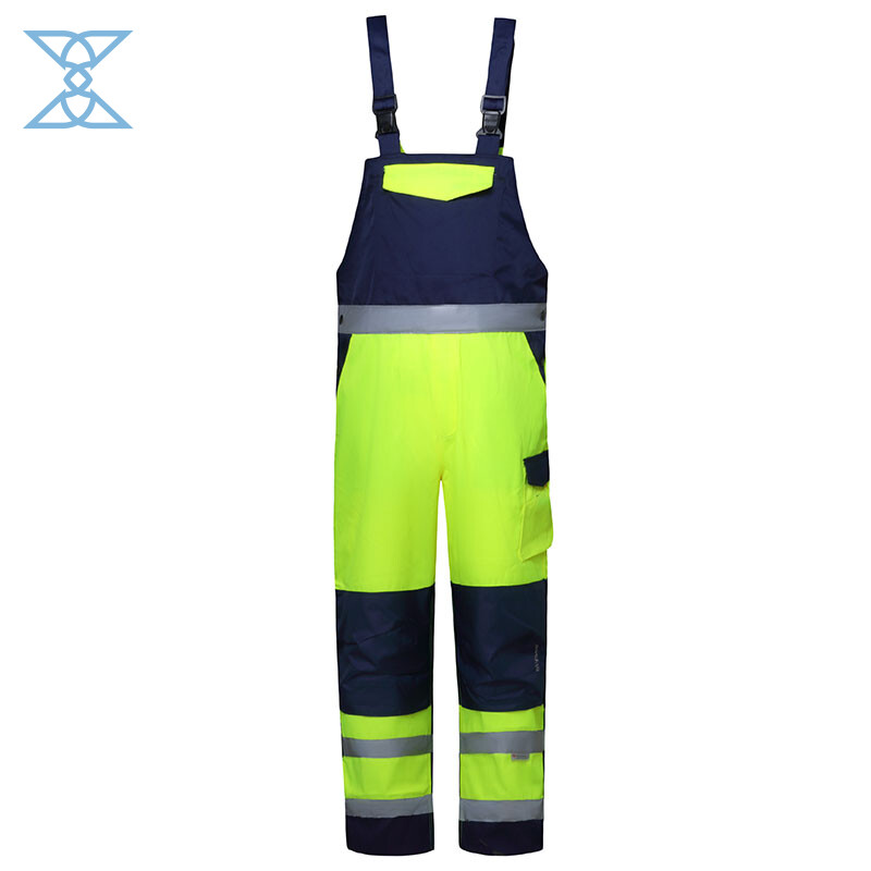 Dual-Tone Safety Overalls with Multi-Functional Pockets and Certified Protection