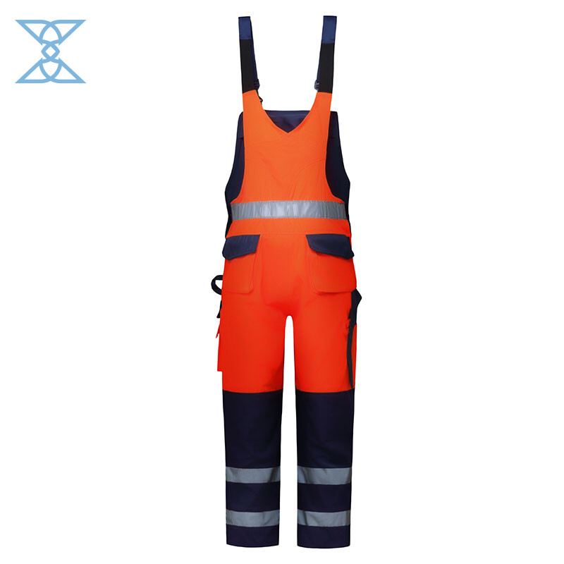 Dual-Tone Safety Overalls with Multi-Functional Pockets and Certified Protection