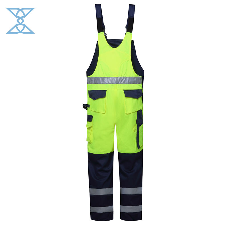Dual-Tone Safety Overalls with Multi-Functional Pockets and Certified Protection