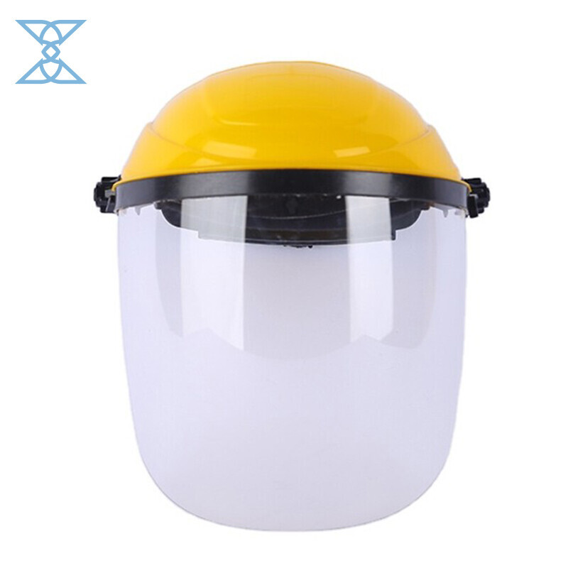 Yellow Cap Portable Visor PC Protective Face Shield