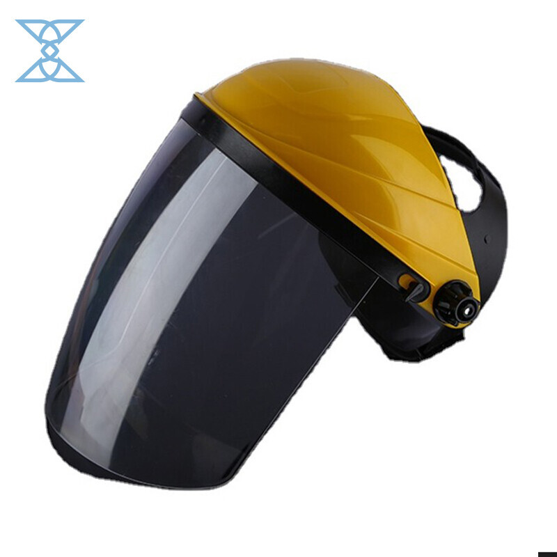 Yellow Cap Portable Visor PC Protective Face Shield