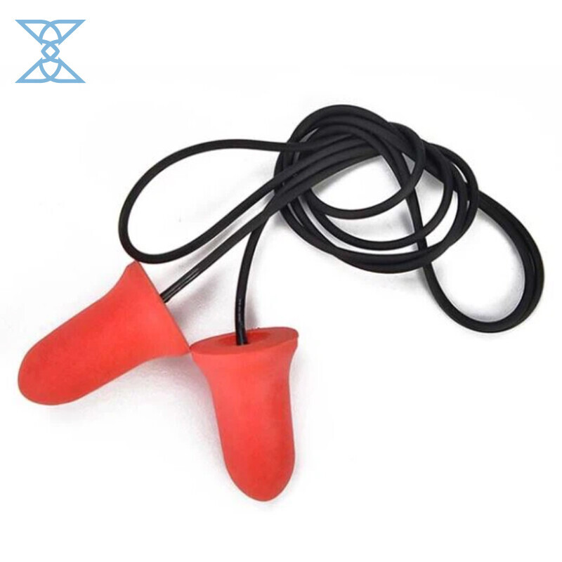 Corded Safety Foam Ear Plugs - Noise Protection & Comfort