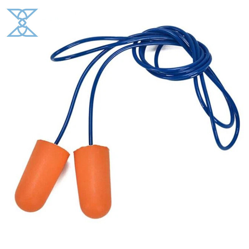 Corded Safety Foam Ear Plugs - Noise Protection & Comfort
