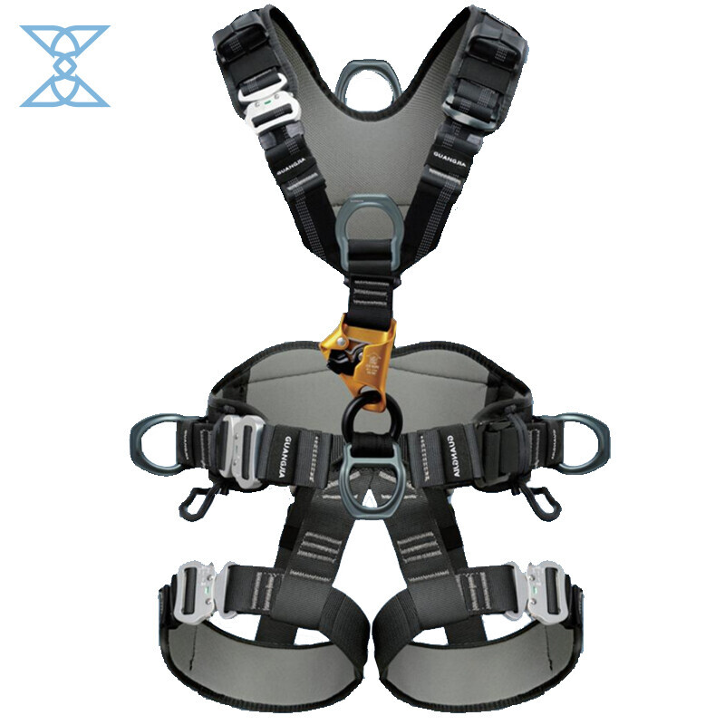 Full-Body Safety Harness with Integrated Ascender & Adjustable Design