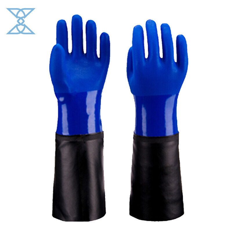 Premium PVC Oil-Resistant Gloves for Industrial Safety
