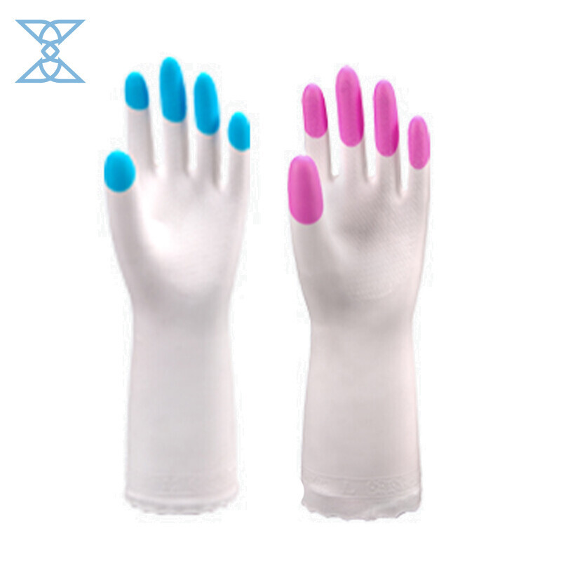 Premium PVC Household Gloves - Flocked Lining for Ultimate Comfort