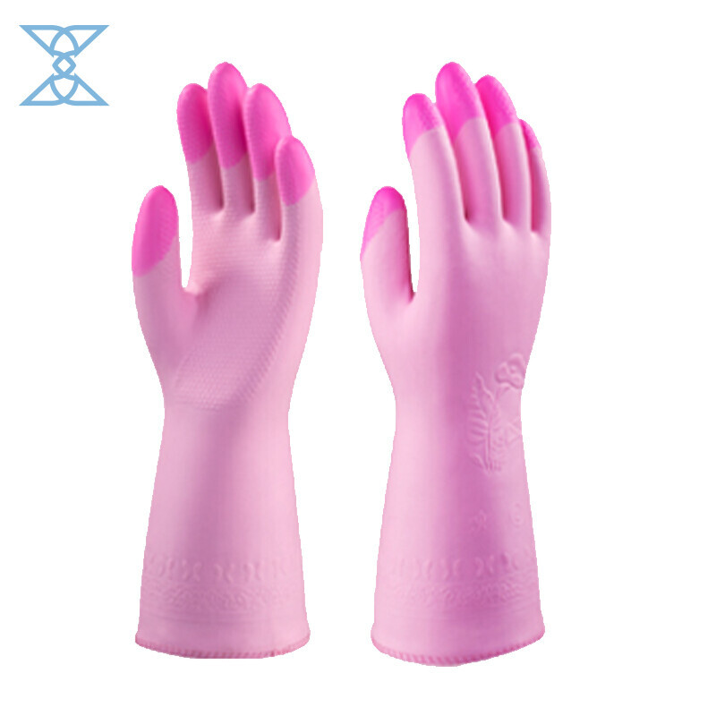 Premium PVC Household Gloves - Flocked Lining for Ultimate Comfort