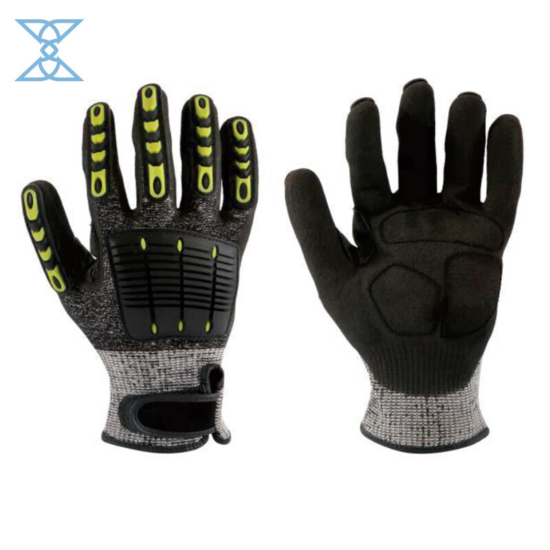 High Quality TPR Cut Resistant Gloves with Micro Foam Nitrile Coating