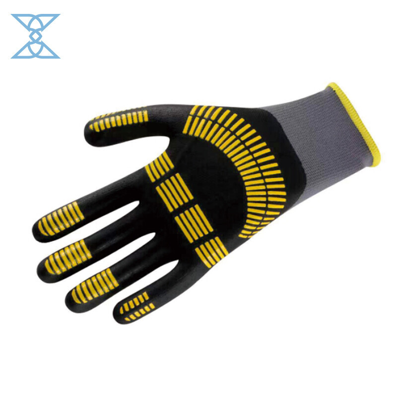 Seamless Knit Nylon Safety Work Gloves with MicroFoam Nitrile Coating