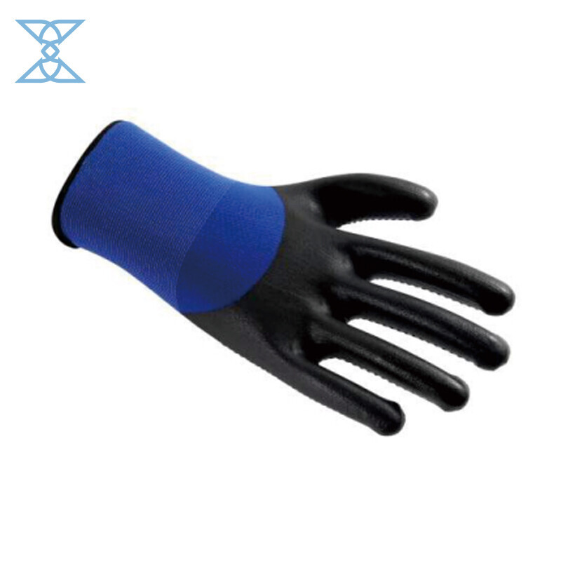 Seamless Knit Nylon Safety Work Gloves with MicroFoam Nitrile Coating