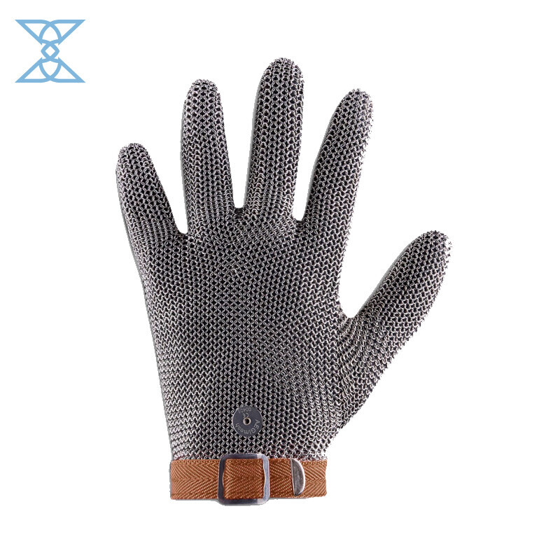 Five Finger Wrist Glove with Textile Strap - CE Certified Protective Glove
