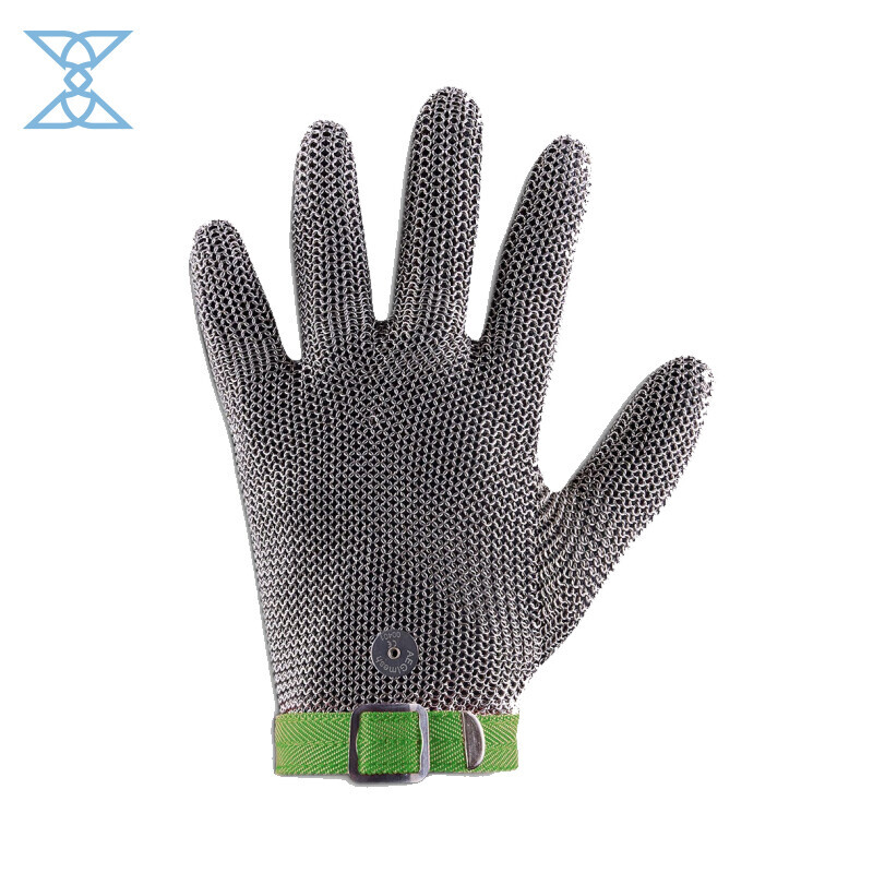 Five Finger Wrist Glove with Textile Strap - CE Certified Protective Glove