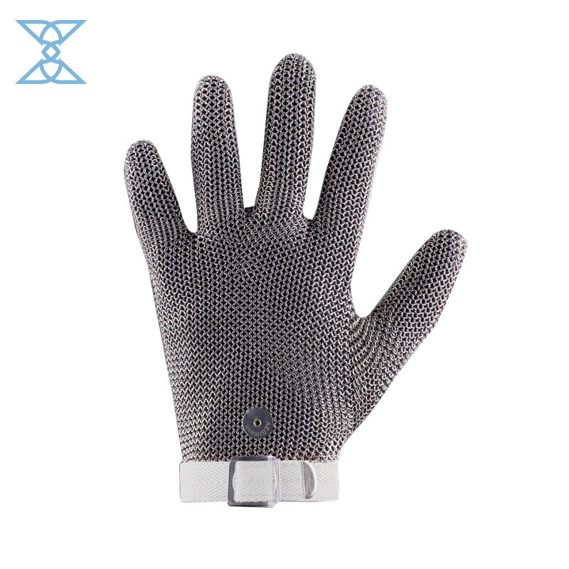 Five Finger Wrist Glove with Textile Strap - CE Certified Protective Glove