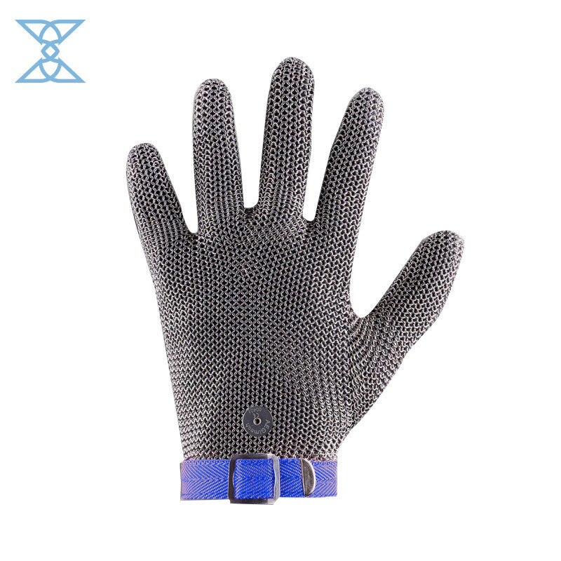 Five Finger Wrist Glove with Textile Strap - CE Certified Protective Glove
