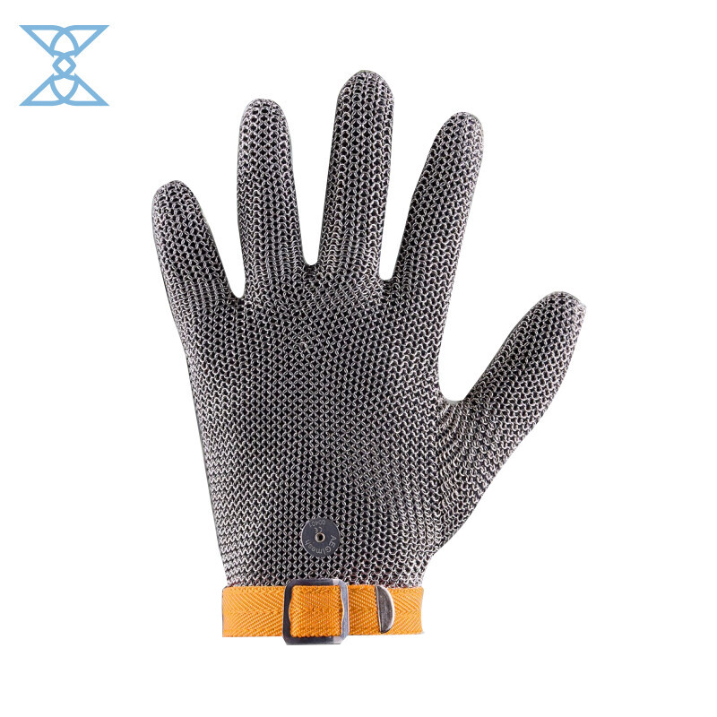 Five Finger Wrist Glove with Textile Strap - CE Certified Protective Glove