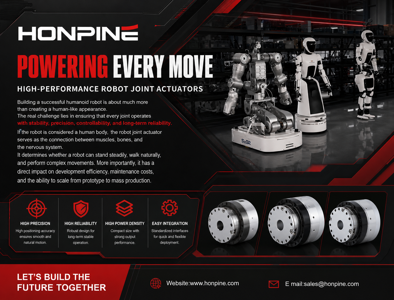 Building Humanoid Robots with Robot Joint Actuators: A Systematic Approach from Prototype to Mass Production