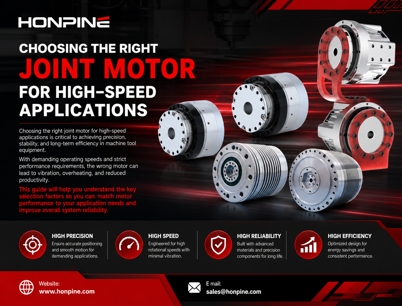 How to Choose a Joint Motor for High-Speed Applications