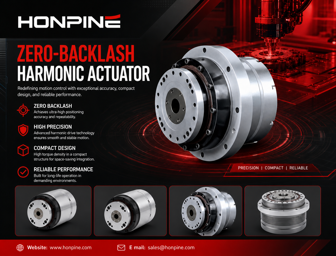 Zero-Backlash Harmonic Actuator for Medical Applications