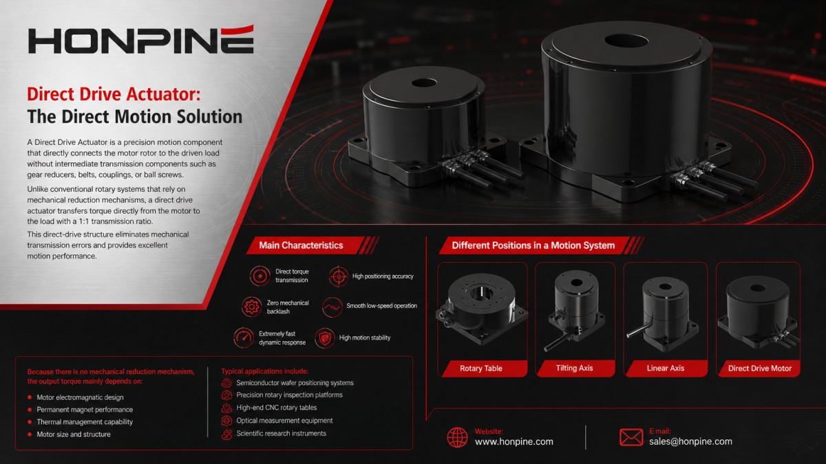 Direct Drive Actuator vs Precision Rotary Actuator vs Harmonic Reducer: Complete Comparison Guide