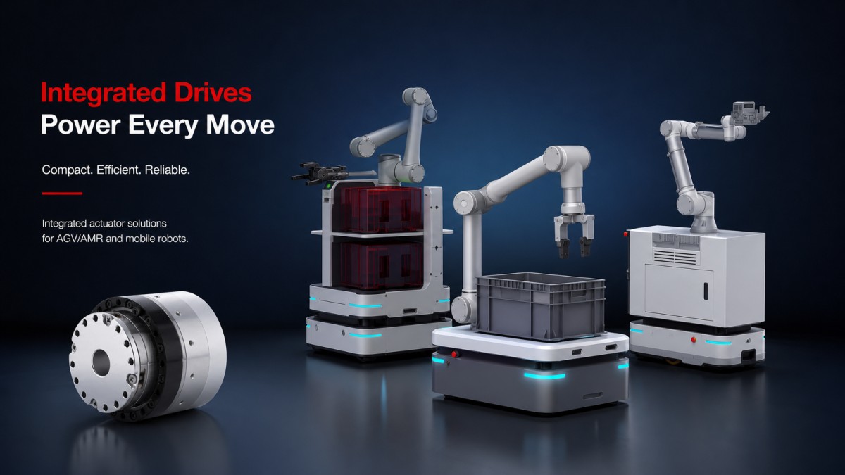 harmonic joint actuator for AGV and AMR