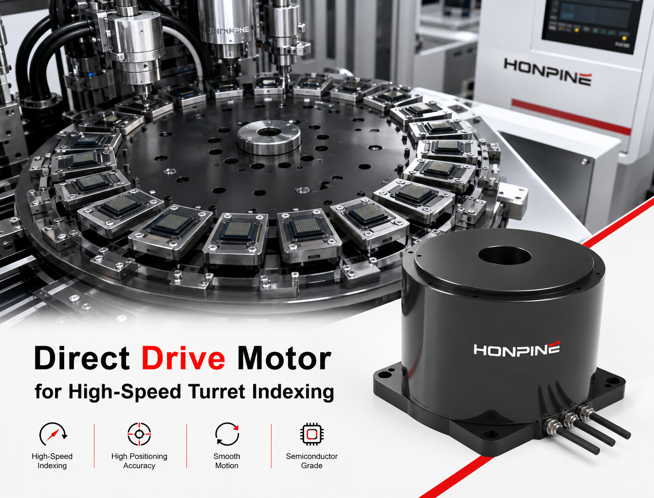 How Does a Direct Drive Motor Improve Turret Indexing Speed and Precision?