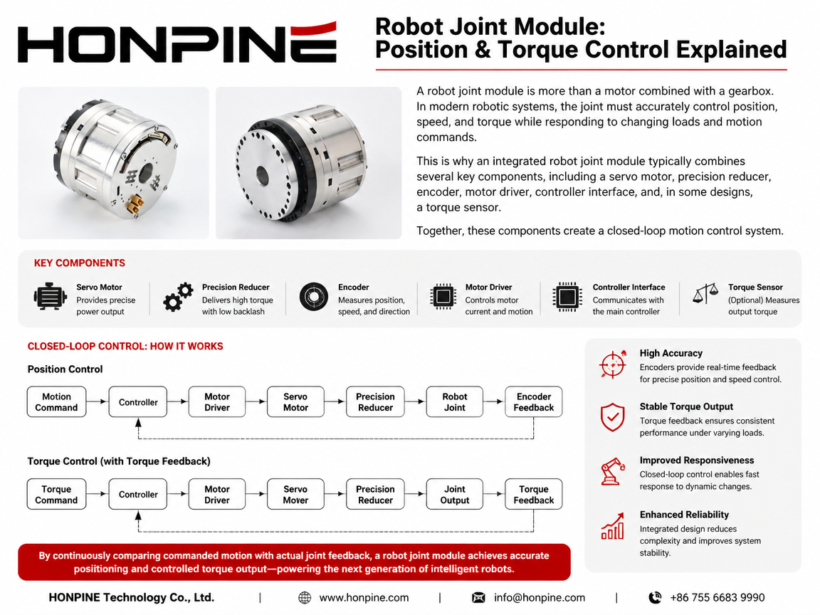 How Does a Robot Joint Module Control Position and Torque?