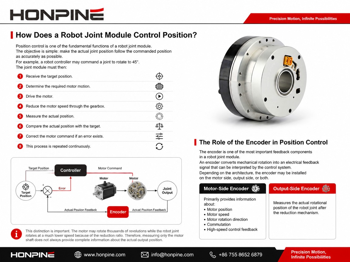 How Does a Robot Joint Module Control Position and Torque? robot joint module position control with encoder feedback