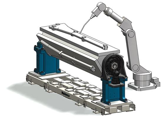 RV reducers for welding positioners.