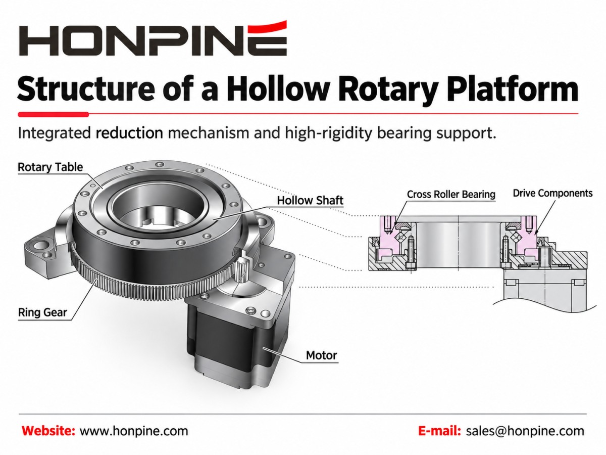 schéma de structure d’une plateforme rotative creuse
