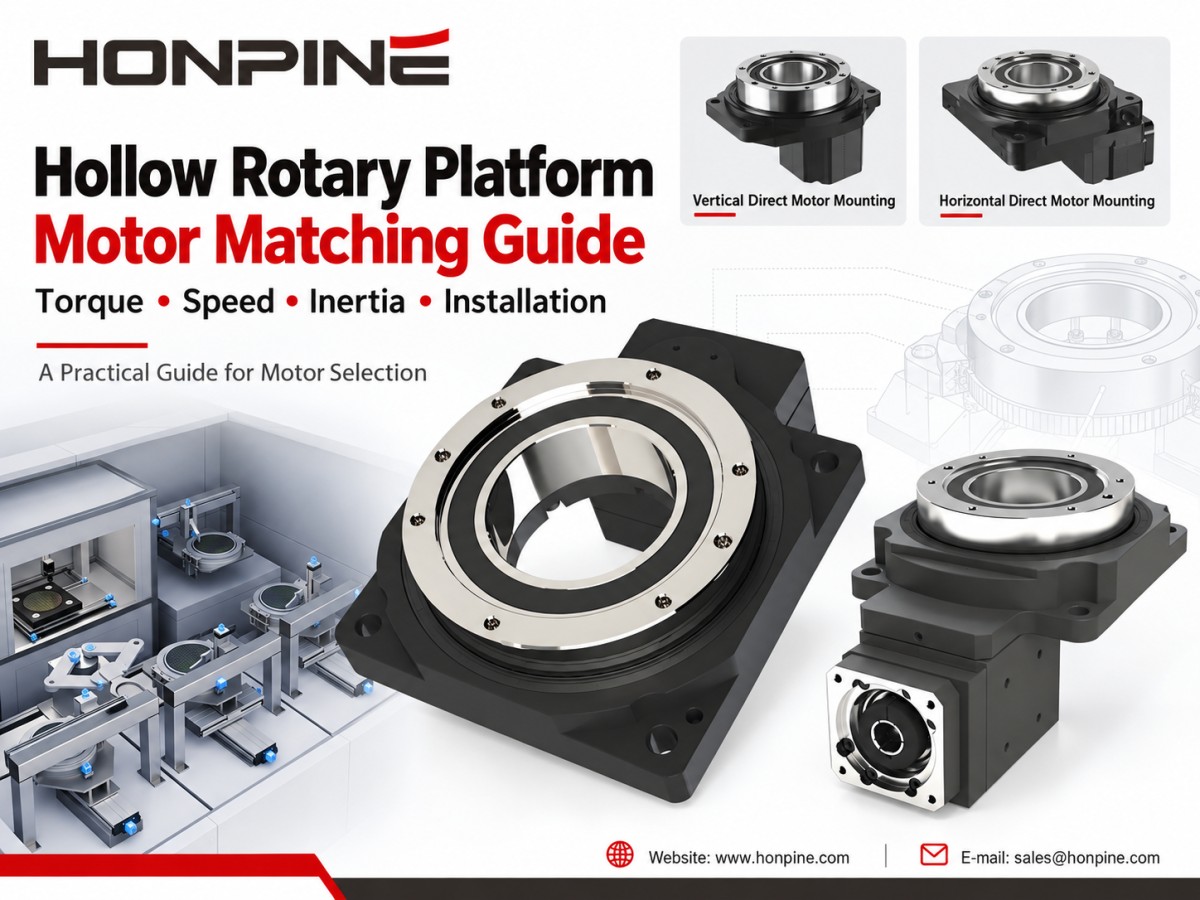 guide HONPINE de compatibilité des moteurs pour plateformes rotatives creuses