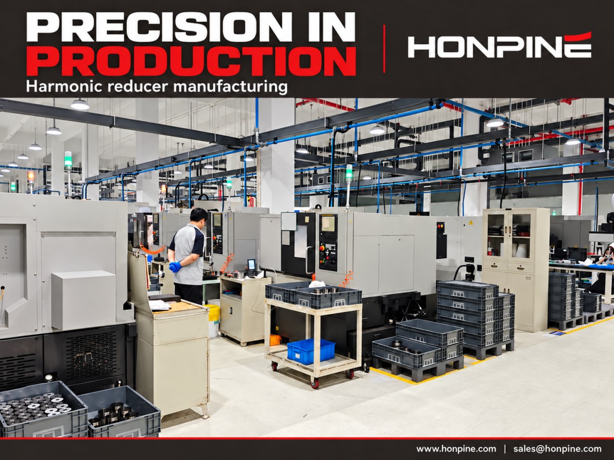 HONPINE harmonic reducer manufacturing workshop Why Are Harmonic Reducers Suitable for CNC Machine Tool Rotary Tables?