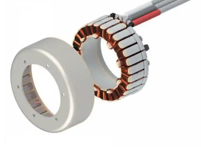 Dynamic Response High Torque Density External Rotor Frameless Torque Motor