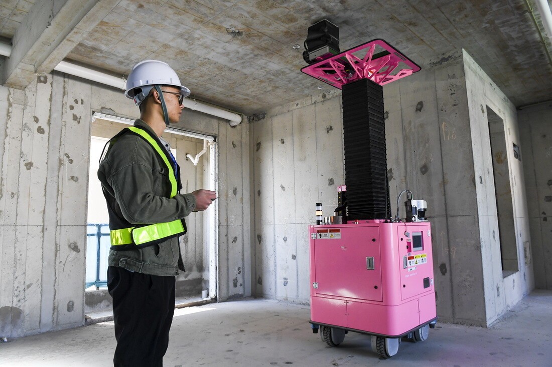 Spraying construction robot reducer