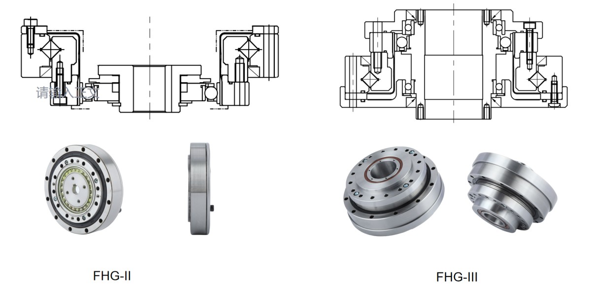 hat type harmonic drive