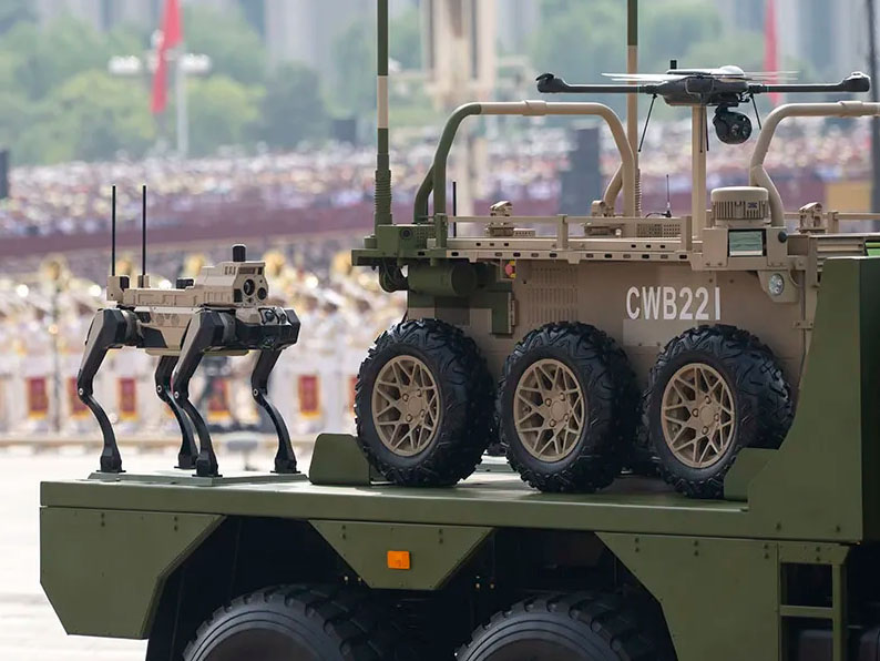 Robot Dogs with Planetary Joint Motors Performed Well in China's 93rd Victory Day