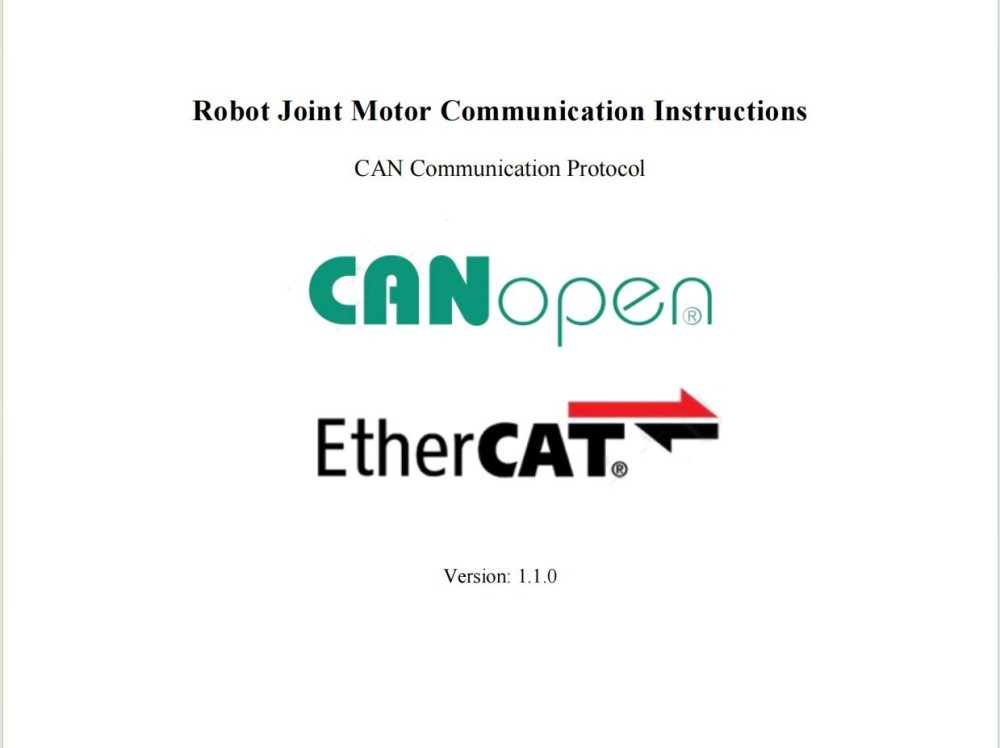 Harmonic Robot Joint Motor Communicated Protocal