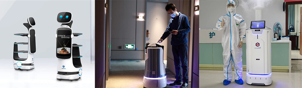 Integrated servo motor robot