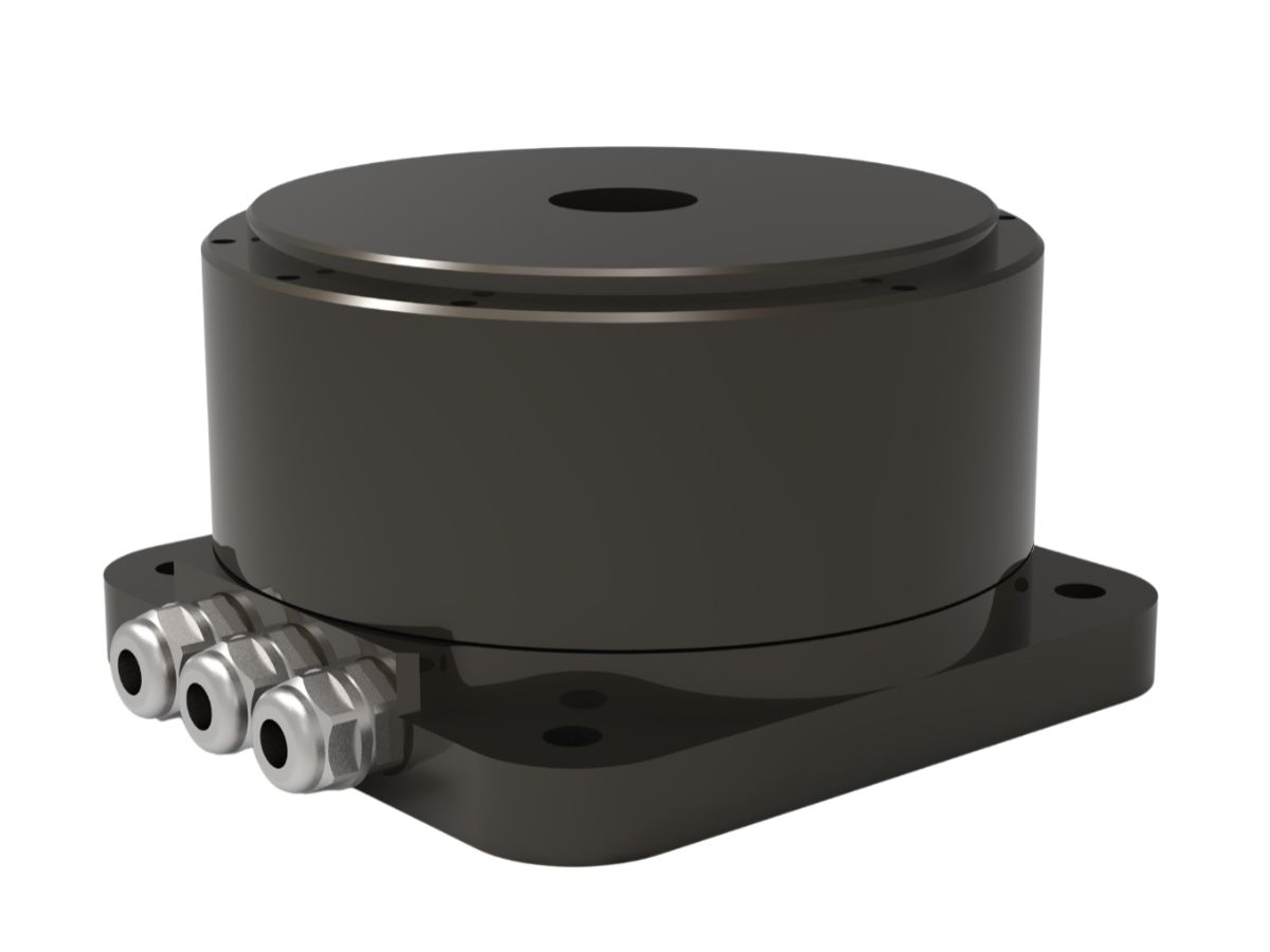 Outer Rotor Direct Drive Torque Motor with Hall Sensors and Incremental Encoder