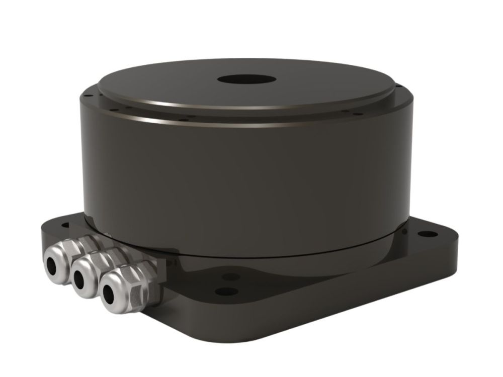 Outer Rotor Direct Drive Torque Motor with Hall Sensors and Incremental Encoder