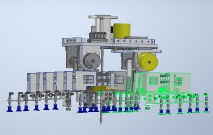 robot joint motor for array gripping system