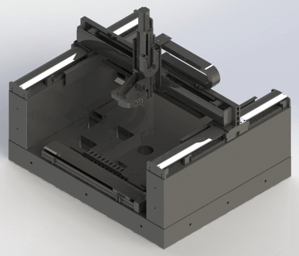 Dual-drive DD motor setup for industrial CNC machine