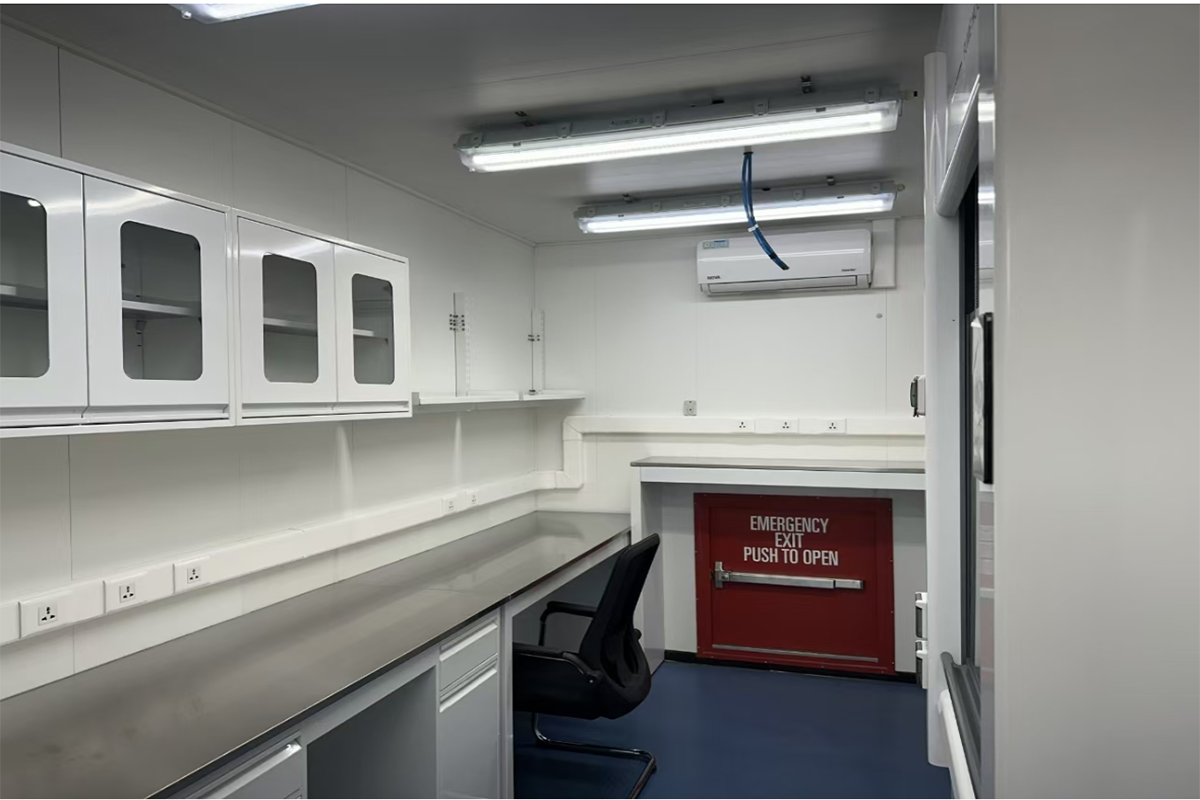 Contenedores de laboratorio móviles en alta mar Contenedores de laboratorio móviles en alta mar